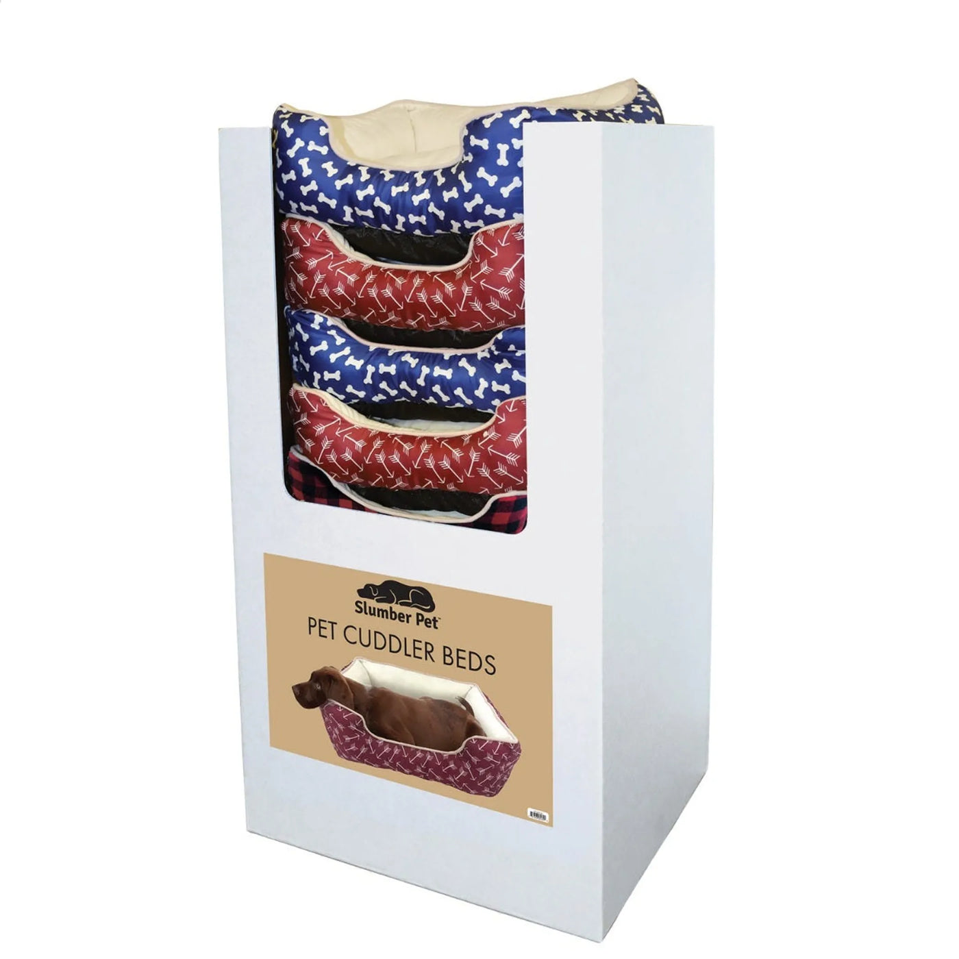 Slumber Pet™ 20" Cuddler Bed Floor Display, 10pc