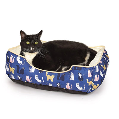 Ultra-Cozy Bolster Cat Bed