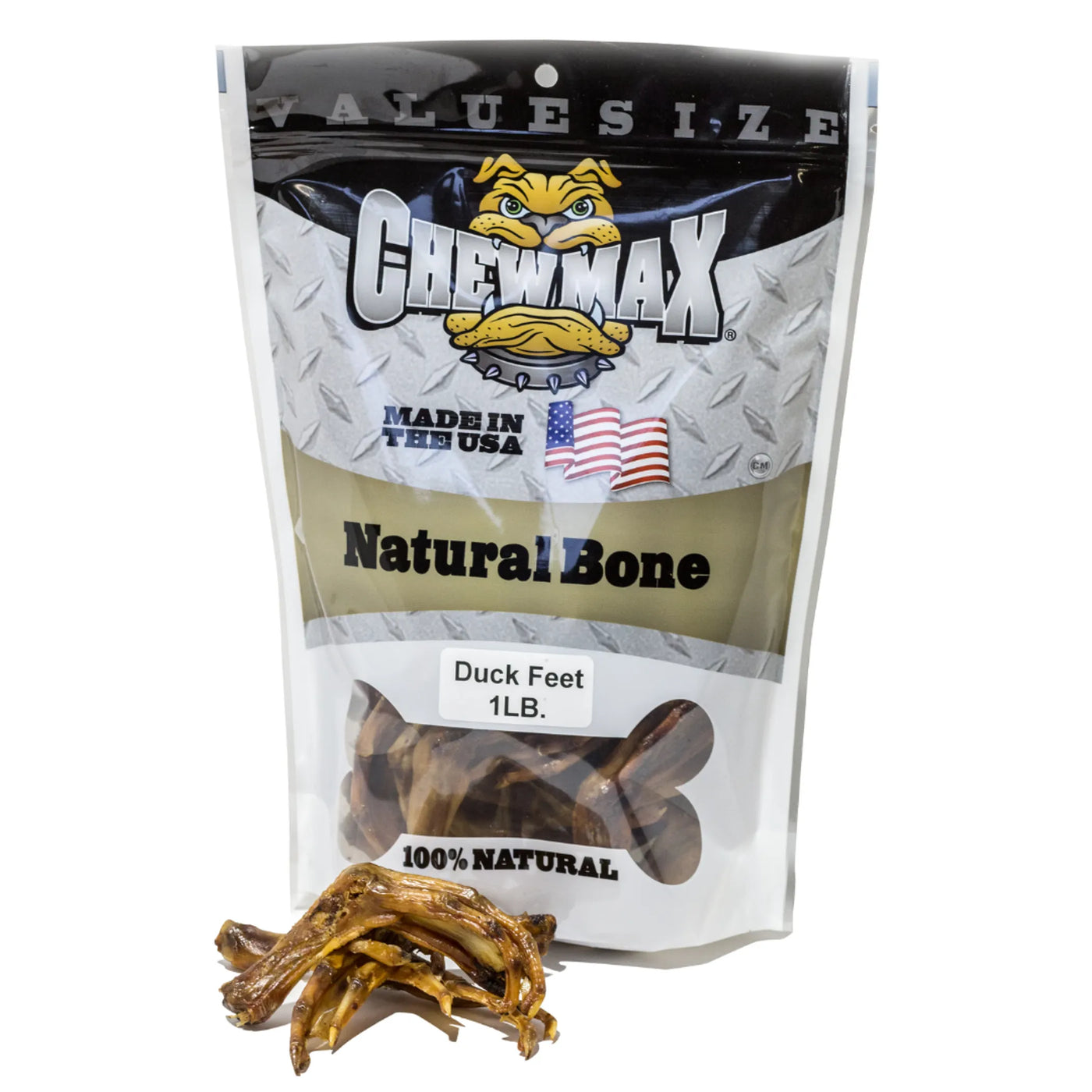 1 LB Bag of Duck Feet Dog Treats