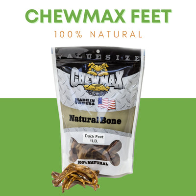 1 LB Bag of Duck Feet Dog Treats