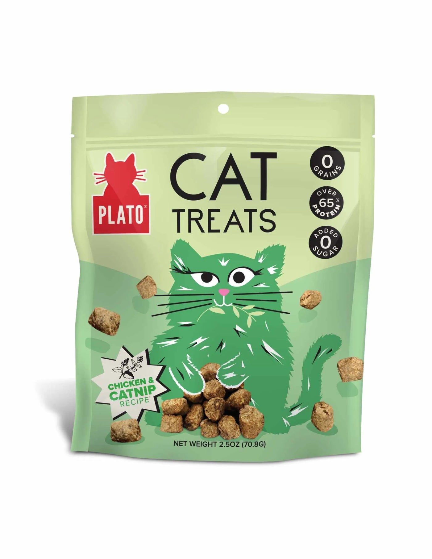 Plato Air-Dried Chicken Cat Treats, 2.5oz