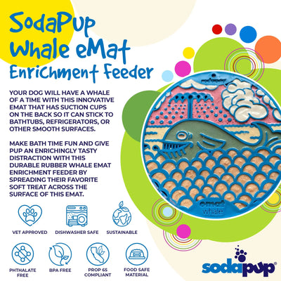 SodaPup Whale eMat Lick Mat