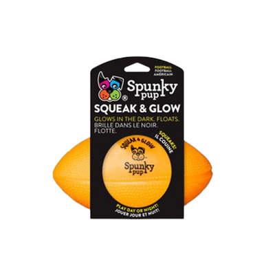 Spunky Pup® Squeak & Glow Football